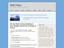 Tablet Screenshot of habitproject.com